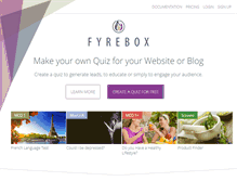 Tablet Screenshot of fyrebox.com